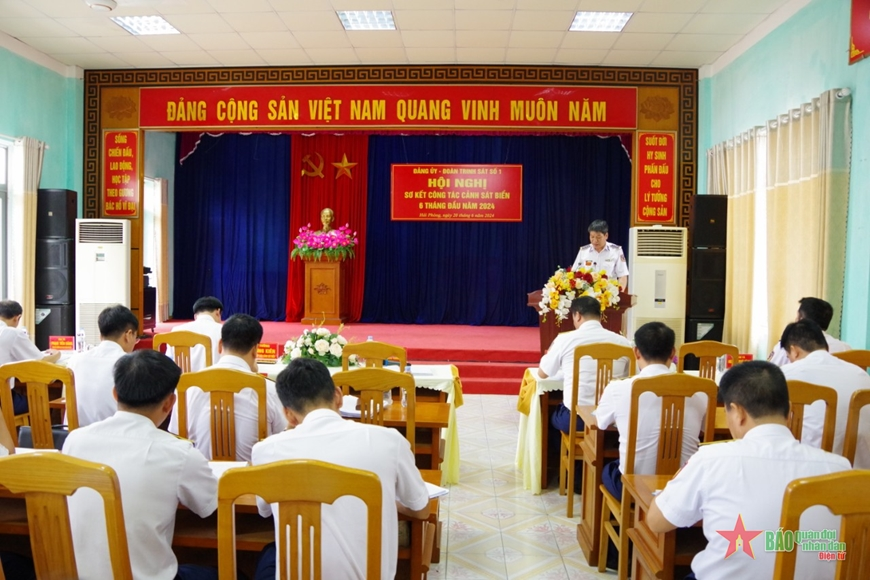 Đoàn Trinh sát số 1 Bộ tư lệnh Cảnh sát biển sơ kết nhiệm vụ 6 tháng đầu năm